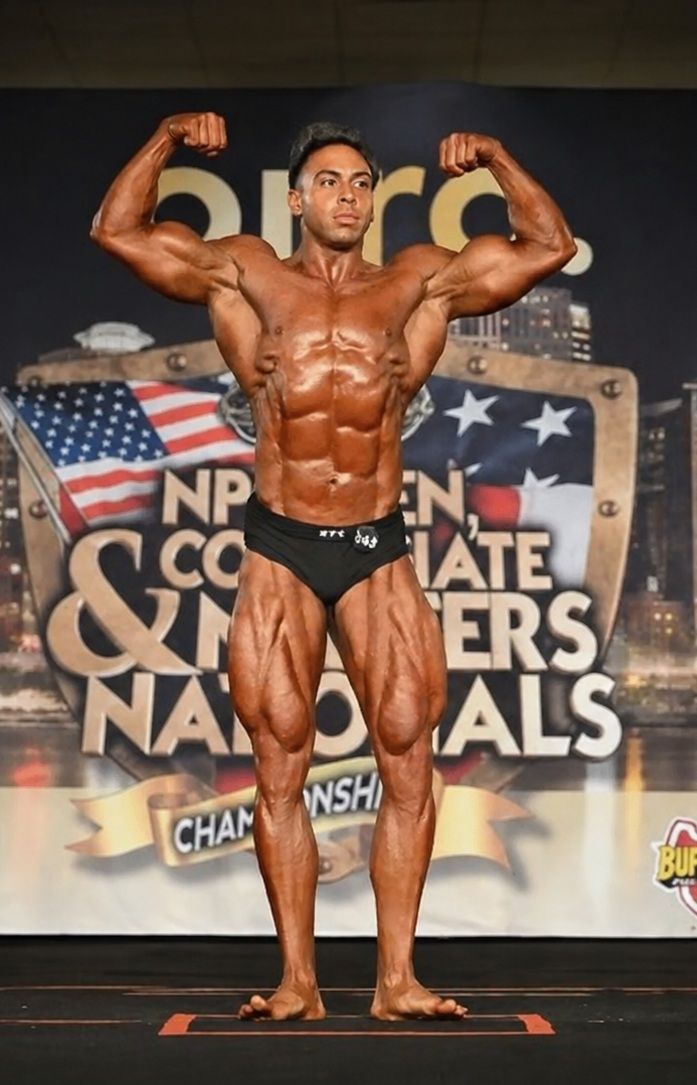Alireza Shirin on the competition stage
