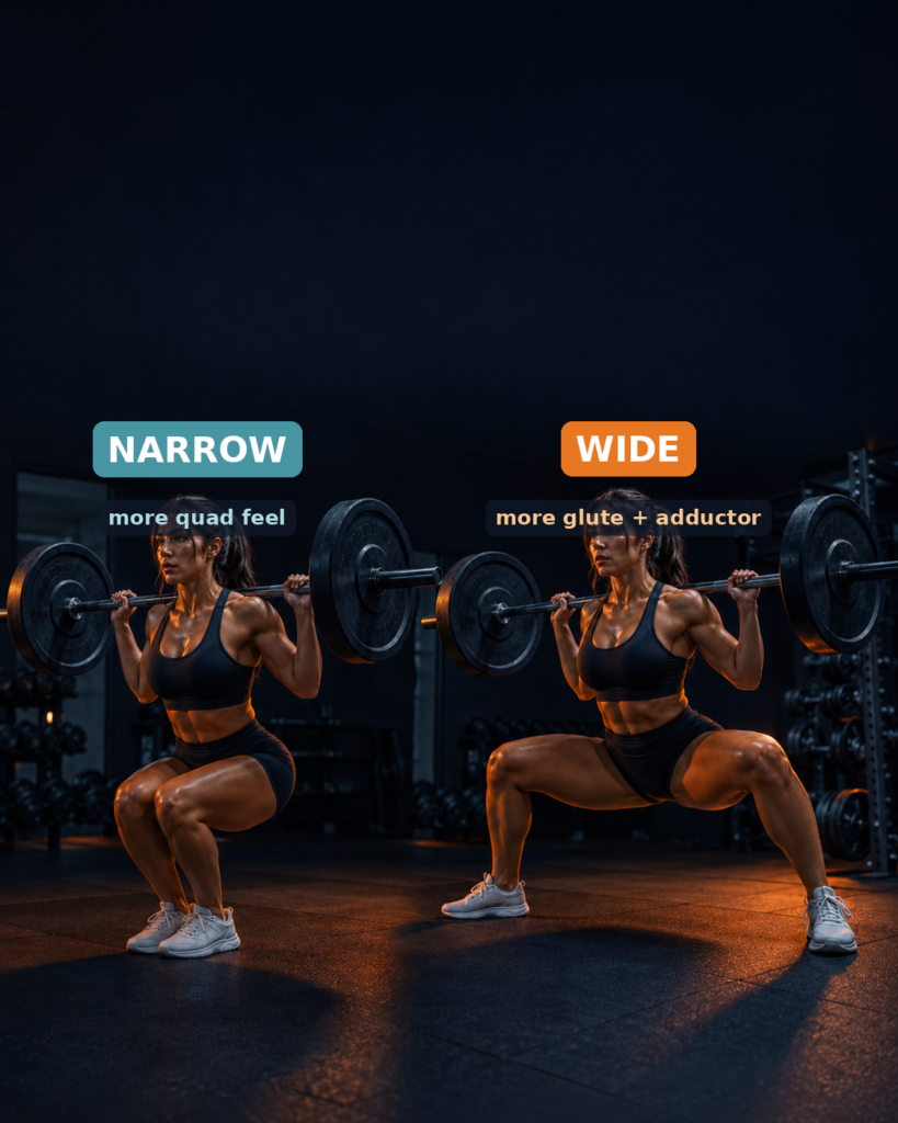quad narrow wide