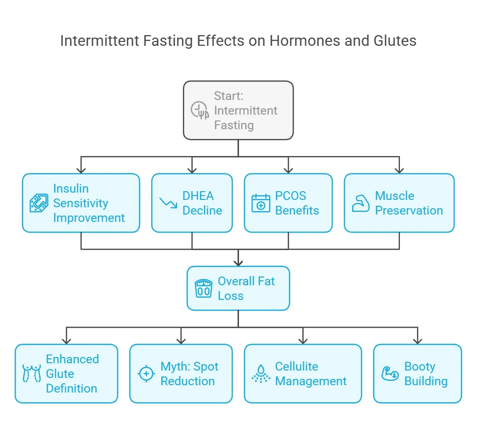 Intermittent fasting effects on hormones and glutes